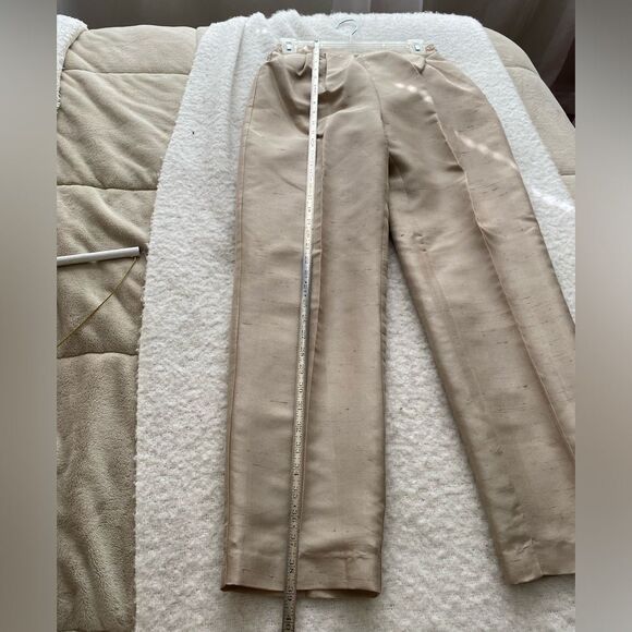 Vintage Cream Trousers Size 6 Petite, J.G. Hook - Picture 2 of 8